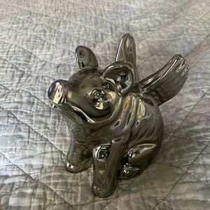 Silver Angel pig ceramic